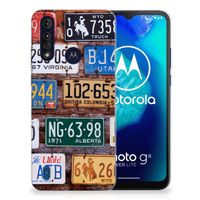 Motorola Moto G8 Power Lite Siliconen Hoesje met foto Kentekenplaten - thumbnail