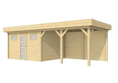 Blokhut Kievit 400x300 cm + luifel 400 cm