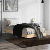 Bedframe bewerkt hout sonoma eikenkleurig 75x190 cm