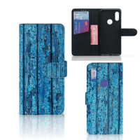 Xiaomi Redmi 7 Book Style Case Wood Blue