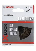 Bosch Accessories 2608620730 Komborstel X-LOCK Clean for Metal, 75 mm, 0,3 mm, gegolfde messing borstel 1 stuk(s) - thumbnail