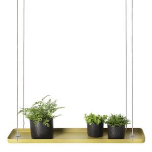 Esschert Design Esschert Design Plantenblad hangend rechthoekig L goudkleurig