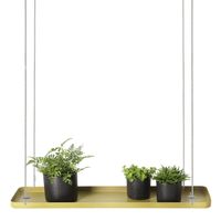 Esschert Design Esschert Design Plantenblad hangend rechthoekig L goudkleurig - thumbnail