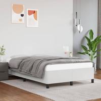 Bedframe kunstleer wit 120x200 cm