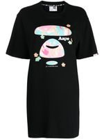 AAPE BY *A BATHING APE® t-shirt en jersey à logo imprimé - Noir