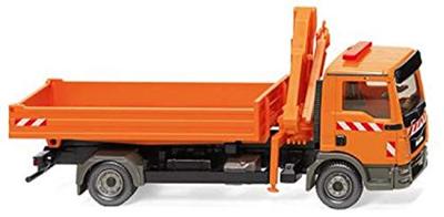 Wiking 67505 MAN 067505 H0 Flatbed Vrachtwagen met Ladingskraan