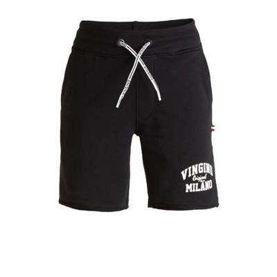 Vingino Essentials sweatshort met logo 944 Deep Black Vingino Essentials sweatshort met logo 944 Deep Black