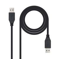 Nanocable 10.01.1002-BK - USB 3.0 kabel, type A/M-A/M, mannelijk, zwart, 2,0 mts