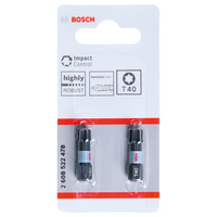 Bosch Accessoires Impact Control T40 25mm | 2 stuks - 2608522478 - thumbnail