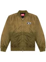 Diesel veste bomber J-Kepes à plaque logo - Vert