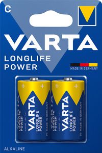 Varta Batterij Longlife Power C, blister van 2 stuks