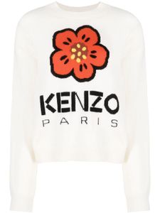 Kenzo pull Boke Flower en intarsia - Blanc