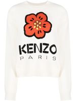 Kenzo pull Boke Flower en intarsia - Blanc - thumbnail