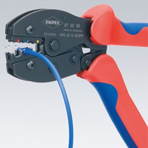 Knipex PreciForce Krimptang Zwart, Blauw, Rood