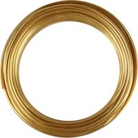 Creotime aluminiumdraad 29 m rond 3 mm goud