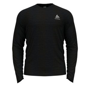 Odlo Run Easy Warm Millennium Element hardloopshirt lange mouw zwart heren L