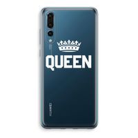 Queen zwart: Huawei P20 Pro Transparant Hoesje