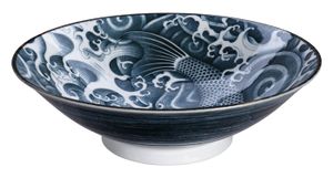 Tokyo Design Studio - Japonism - Carp - Menbachi Kom - Zwart - 25.2x7.7cm