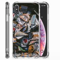 Apple iPhone X | Xs Anti-shock Hoesje met foto Badges