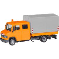 Herpa 094177 H0 Hulpdienstvoertuig Mercedes Benz T1 met laadbak/huif van de gemeentewerken