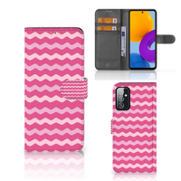 Samsung Galaxy M52 Telefoon Hoesje Waves Pink - thumbnail