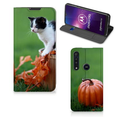 Motorola One Macro Hoesje maken Kitten