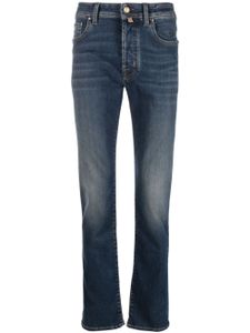 Jacob Cohën jean skinny à patch logo - Bleu