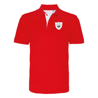 Rugby Vintage - Wales Polo - Rood/Wit - thumbnail