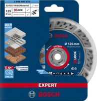 Bosch Accessories 2608900670 EXPERT MultiMaterial X-LOCK Diamanten doorslijpschijf Diameter 125 mm Boordiameter 22.23 mm Steen, Beton, Baksteen 1 stuk(s) - thumbnail