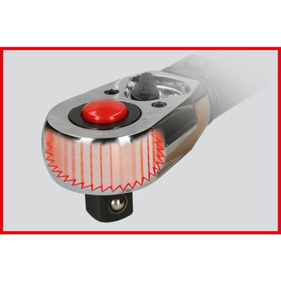 KS Tools ERGOTORQUE®precision 516.1522 Momentsleutel Met ratel 3/8 (10 mm) 10 - 50 Nm