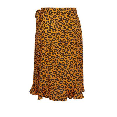 GREAT LOOKS wikkelrok met animalprint oranje/zwart GREAT LOOKS wikkelrok met animalprint oranje/zwart