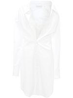 JW Anderson robe-chemise à détails en dentelle - Blanc