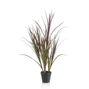 Groene kunstplant hoog gras 90 cm plant in pot   -