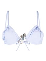 Christopher Esber haut de bikini Nebular Crystal - Bleu