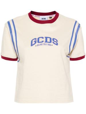 Gcds T-shirt met logoprint - Beige