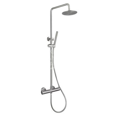 Wiesbaden opbouw regendouche set 304-RVS incl. handdouche Wiesbaden opbouw regendouche set 304-RVS incl. handdouche