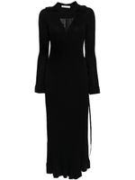 By Malene Birger robe longue Gianina à design portefeuille - Noir - thumbnail