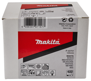 Makita Accessoires Schuurschijf 125mm K400 Red Velcro - P-43701 - P-43701