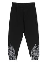 Marcelo Burlon County Of Milan Kids pantalon de jogging à imprimé graphique - Noir - thumbnail