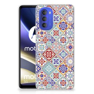 Motorola Moto G51 5G TPU Siliconen Hoesje Tiles Color