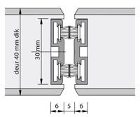 Alprokon borstelprofiel 3010 F1 40mm 2400mm