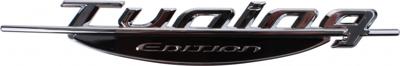 Race Sport embleem Tuning edition chroom 28 x 159 mm per stuk Race Sport embleem Tuning edition chroom 28 x 159 mm per stuk