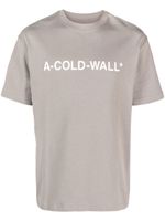 A-COLD-WALL* t-shirt en coton à logo imprimé - Gris