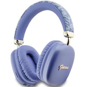 Guess G Cube Metallic Script Logo Draadloze On-Ear Koptelefoon - Paars