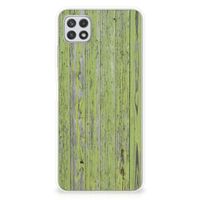 Samsung Galaxy A22 5G Bumper Hoesje Green Wood