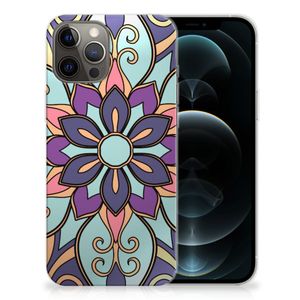 iPhone 12 Pro Max TPU Case Purple Flower