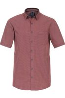 Redmond Casual Regular Fit Overhemd Korte mouw blauw/rood