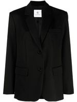 ANINE BING blazer boutonné en laine - Noir - thumbnail