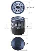 Oliefilter MAHLE, Diameter (mm)76mm, u.a. für Fiat, Lancia, Citroën, Alfa Romeo, Autobianchi, Innocenti