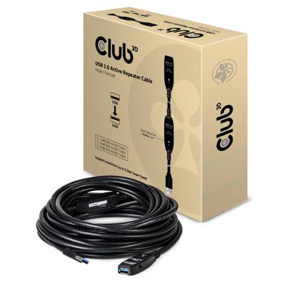 CLUB3D USB 3.0 Active Repeater Cable 5 Meter M/F